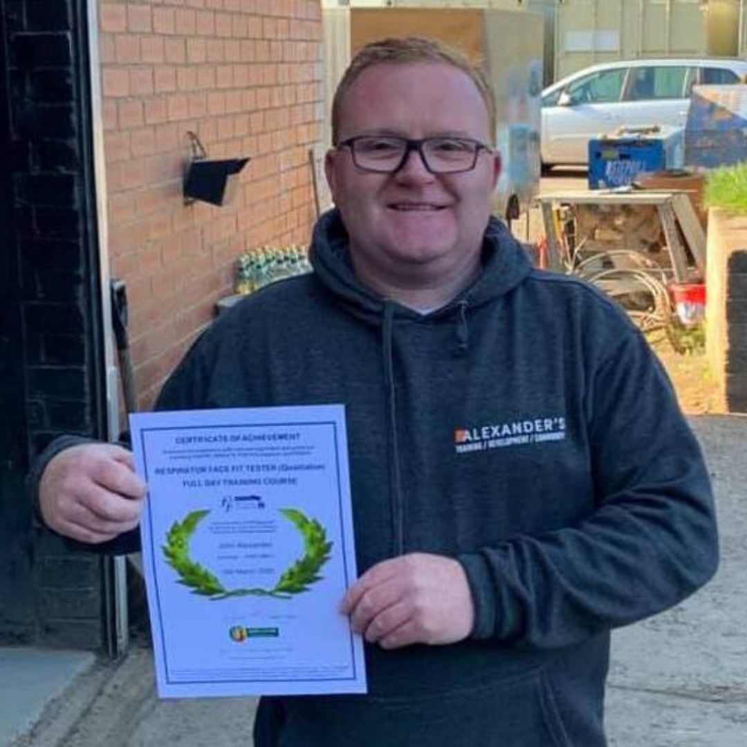 John Alexander with his award